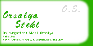 orsolya stekl business card